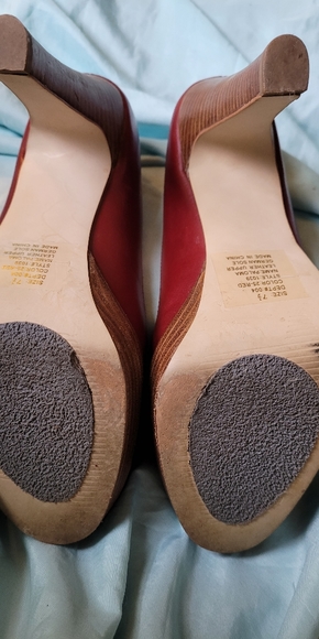 Bakers Paloma Platform Peeptoe size 7 1/2 RED - Picture 5 of 8